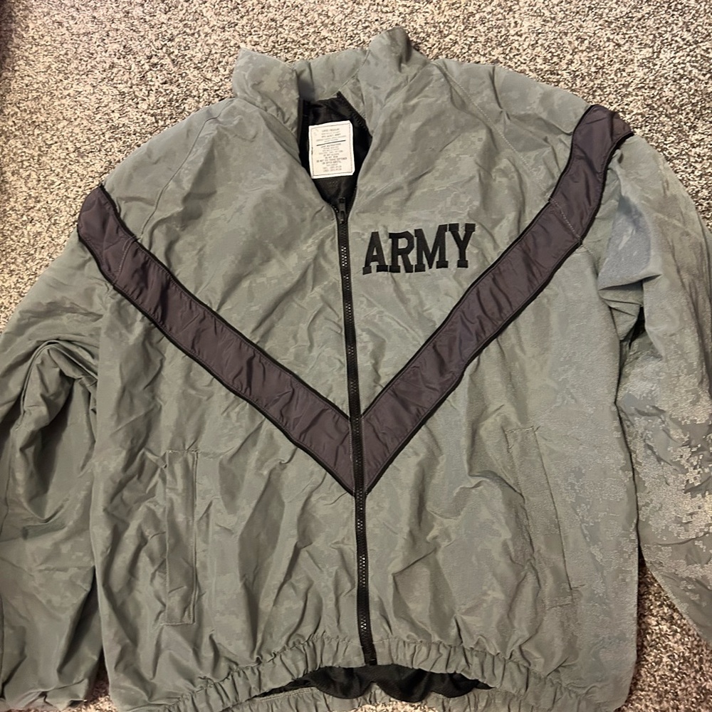 US Army Skilcraft JWOD Army Light Reflective Jacket Size Large Vintage